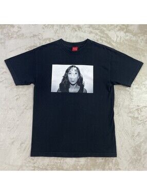 V/SUAL By Van Styles Graphic Logo Print Short Sleeve Black T-Shirt Mens Size M
